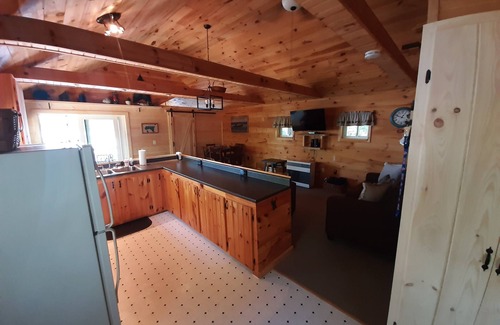 Bangor Cabin | Sunrise Views Cabin with AC, Game Room & Bar