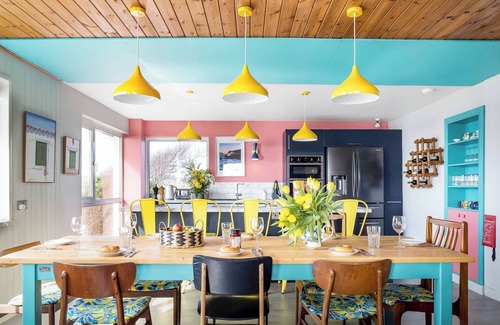 Porthleven House | Sunset Beach House, Porthleven, with panoramic sea views. Comfortably sleeps 10