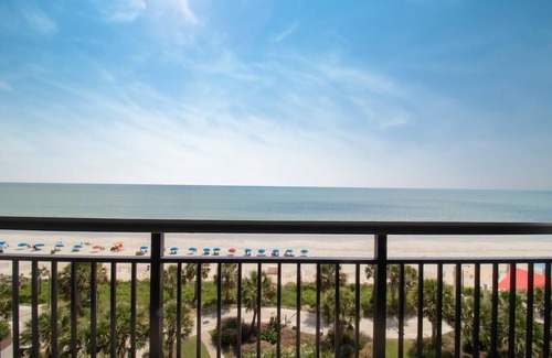 Downtown Myrtle Beach Condo | Sunset Seclusion Duplex 2BR, 2 Balconies
