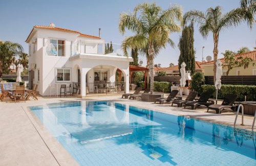 Ayia Thekla Villa | Sunset Villa private complex heated pool