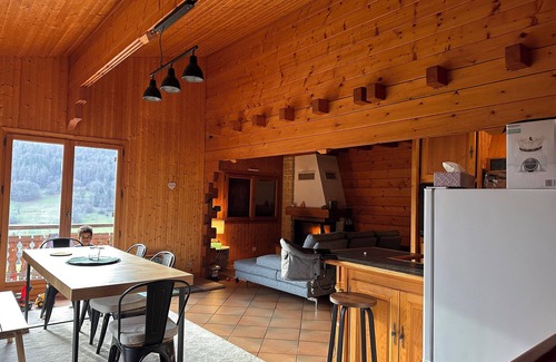 Mieussy Ski Chalet | Superb chalet with fireplace and breathtaking view of the hamlet