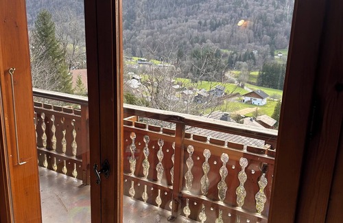Mieussy Ski Chalet | Superb chalet with fireplace and breathtaking view of the hamlet