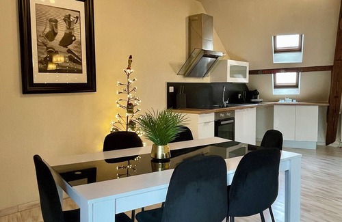 Montlucon Apartment | Superb furnished and equipped T3 decorated for the festive season
