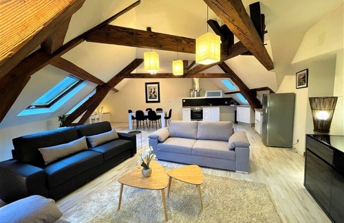 Montlucon Apartment | Superb furnished and equipped T3 decorated for the festive season