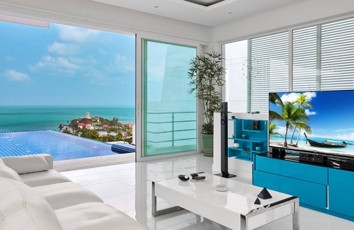 Plai Laem Villa | Superb villa with stunning views over the Bay of Bang Rak and beach 300m