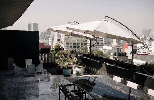 Polanco Apartment | Sustainable luxury 3 level penthouse in Polanco. View from roofgarden.