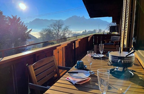 Goldiwil Apartment | SwissHut Stunning Views Alps & Lake - Apart. Aeschlen Up