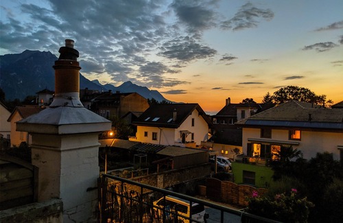 Villeneuve Apartment | Switzerland’s Best Sunsets - Balcony Dining Views