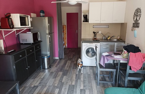 Canet-en-Roussillon Apartment | T2 garden level, south-facing. Available September 21. Parking, beach 800 m, swimming pool,