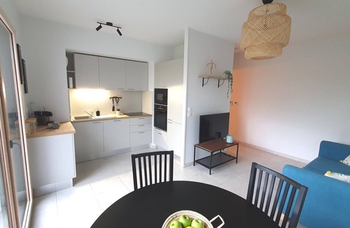 Lyon City Centre Apartment | T2, in a new building, with terrace and garage, view of Parc Blandan