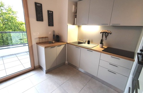 Lyon City Centre Apartment | T2, in a new building, with terrace and garage, view of Parc Blandan