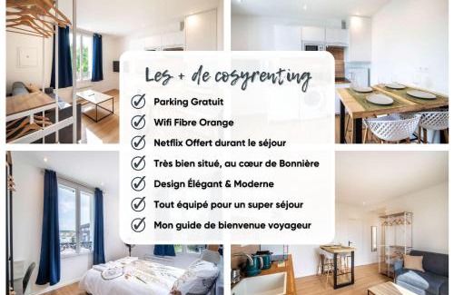 Bonnieres-sur-Seine Apartment | TAJ MAHAL - Self Checkin Automatique - Netflix - 15 Min de Giverny