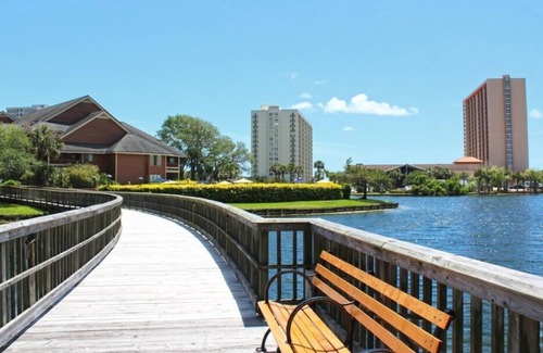 Arcadian Shores Condo | Take Your Exclusive Getaway to this Private Bungalow near the Sands!