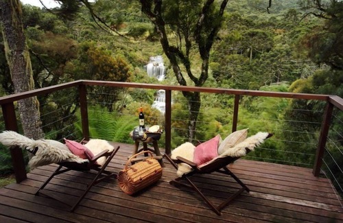 Urubici Ski Chalet | Tenda da Lua: banheira com hidro e vista especial!