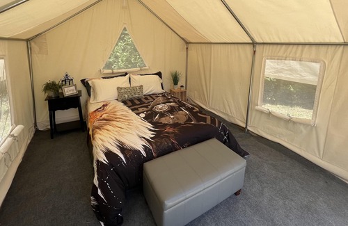 Silver Point RV Rental | Tentrr Signature Site - Rooster at Defenders Retreat - Site A
