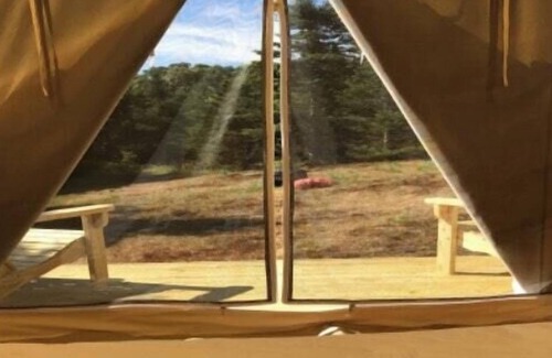 Tiverton RV Rental | Tentrr Signature Site - The Sakonnet River Getaway at Hilltop Tree Farm- Neighbo