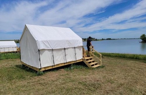 Loup City Other | Tentrr State Park Site - Nebraska Sherman SRA - Redwood Lakeview D - Single Camp