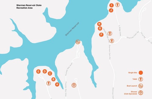 Loup City Other | Tentrr State Park Site - Nebraska Sherman SRA - Middle Ridge Lakeview G - Single Camp