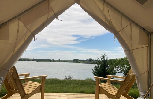 Loup City Other | Tentrr State Park Site - Nebraska Sherman SRA - East Ridge Lakeview I - Single Camp