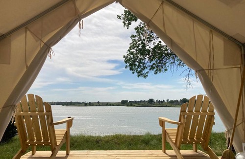 Loup City Other | Tentrr State Park Site - Nebraska Sherman SRA - East Ridge Lakeview J - Single Camp