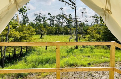 Lake Charles RV Rental | Tentrr State Park Site - Louisiana Sam Houston Jones State Park - Lagoon View F