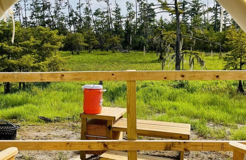 Lake Charles RV Rental | Tentrr State Park Site - Louisiana Sam Houston Jones State Park - Lagoon View F