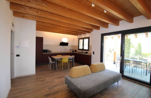 Lazise Villa | Terrace 1. Two-bedroom cottage with pool, lake and cottage views