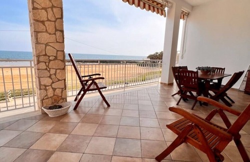 Marina di Palma Apartment | Terrace with sunrise view. 1 minute walk to the beach. A/C