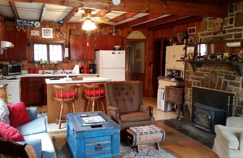 Wardensville Cabin | "The Cabin At Trout Run" - Waterfront, Wifi, Firepit, Wood Stove, Screened Porch