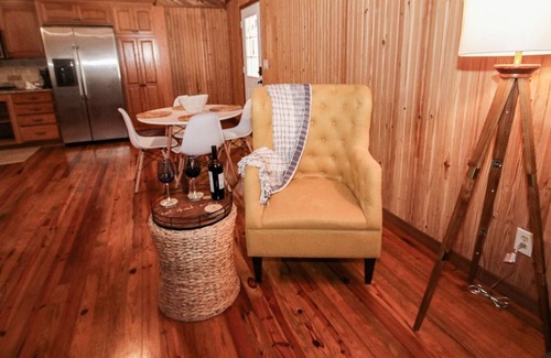 Bearss Plaza Cabin | The Cabin in The City with Outdoors Living Space