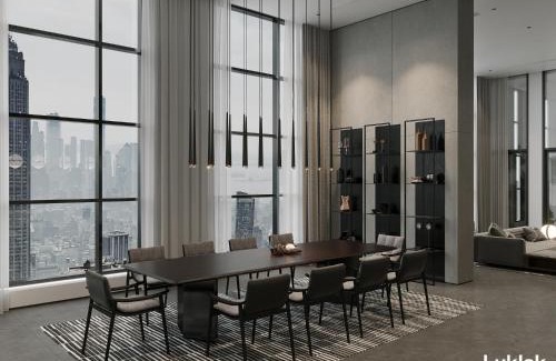Hang Bac Apartment | The Dragon Bridge Hanoi-Skyline Loft with Private Balcony-Free Laundry
