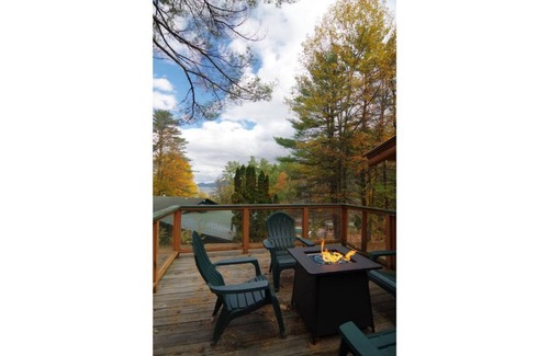 Lake George Cabin | The Owl of Lake George 2 BR deck lake views fireplace