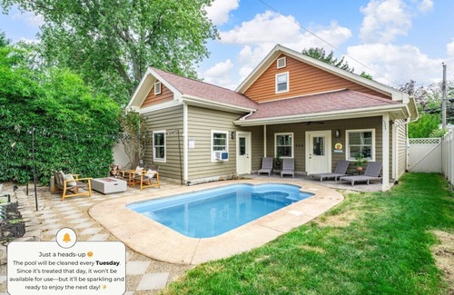 Dayton Apartment | The Paper Plane: Pool|Sauna|Poker Room|Sleeps 8