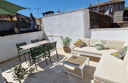 Arles City Centre Apartment | The Rooftop Arles - Terrasse panoramique