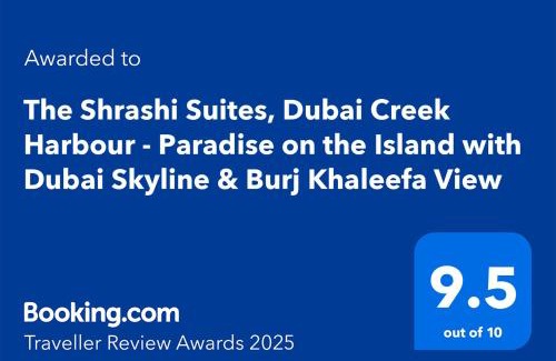 Dubai House | The Shrashi Suites, Dubai Creek Harbour - Paradise on the Island with Dubai Skyline & Burj Khaleefa View