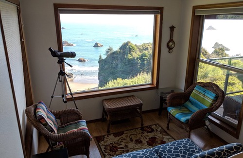 Brookings Condo | The Whale Watcher- 3rd story Condo with Ocean Views & Private Beach Access!