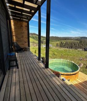Navidad Ski Chalet | Thenca Lodge - increíble vista panorámica y hottub privado