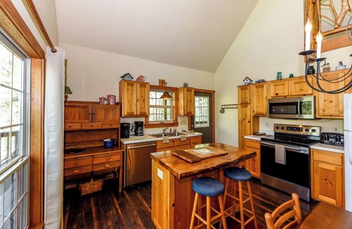 Townsend Cabin | This lovely home is a great place for a family gathering . Secluded with nature