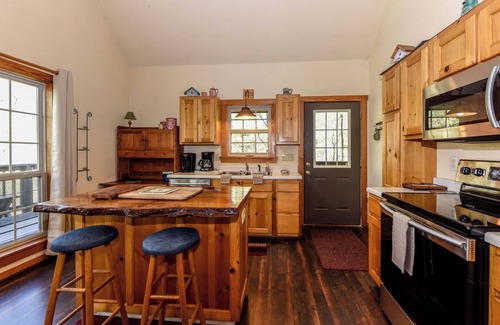Townsend Cabin | This lovely home is a great place for a family gathering . Secluded with nature