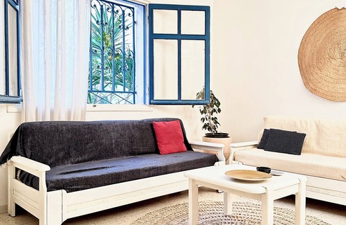 Sidi Bou Said Apartment | This space offers a perfect blend of traditional Tunisian charm and comfort.