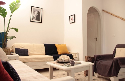 Sidi Bou Said Apartment | This space offers a perfect blend of traditional Tunisian charm and comfort.
