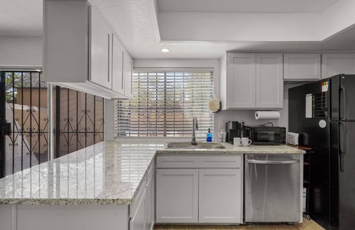El Paso House | This Spanish-style condo has been stylishly outfitted for your El Paso stay