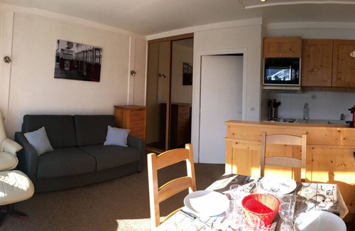 Tignes le Lac Apartment | Tignes The lake on skis 4 pers Bec Rouge large terrace