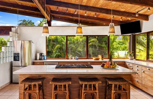 Hanalei House | Tiki Home - Unique Custom Home Steps to the Beach and Town