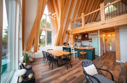 Alban Cabin | Timber A-Frame Cabin on French River