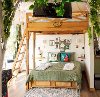 Comayagua Ski Chalet | Tiny Pines A-Frame Cabin, Domes and Luxury Glamping Site