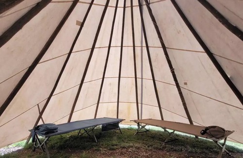 Rexburg RV Rental | Tipi on the way to Yellowstone