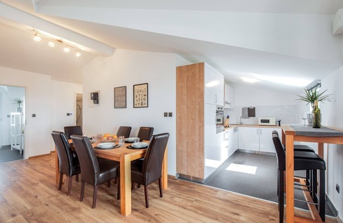 Krk Apartment | Top floor Apartment LiJan °4 with Heated Pool & sea view