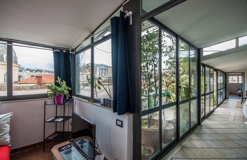 Naples City Centre Apartment | Top floor panoramic terrace in historical center
