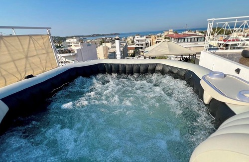 Voula Apartment | Top floor spa seaview apartment